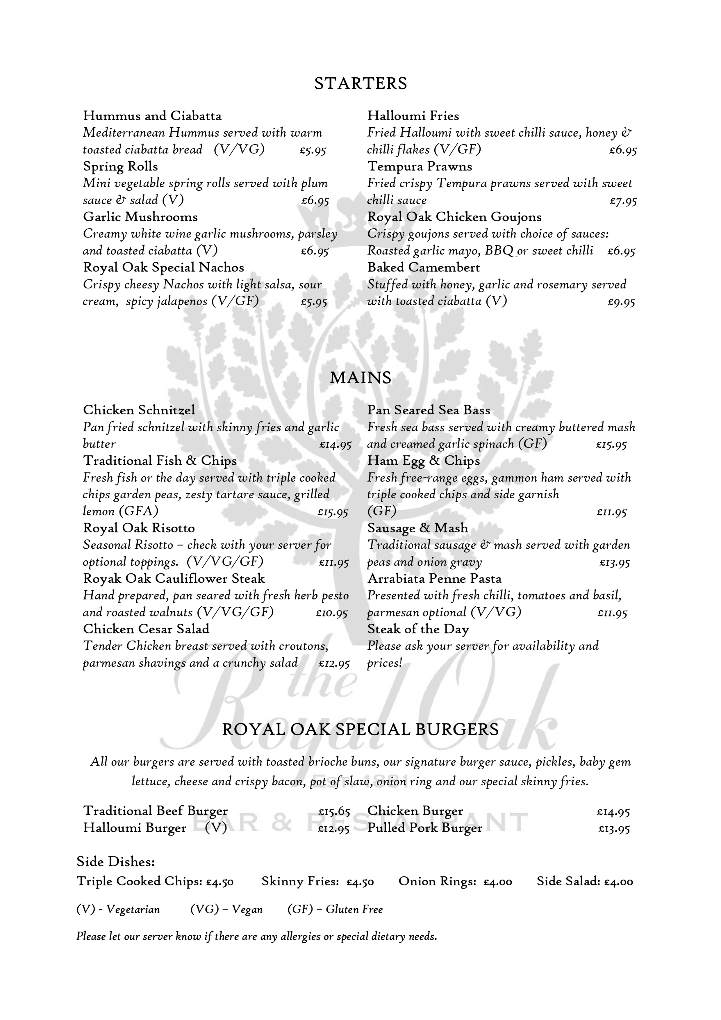 Main Menu